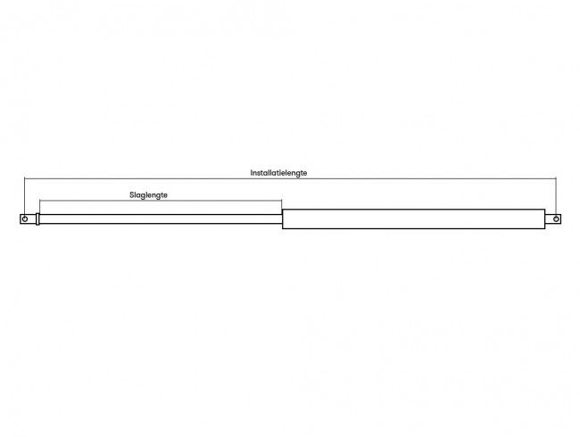 Gasdrukveer 1750N | Afbeelding 2 | AHW Parts