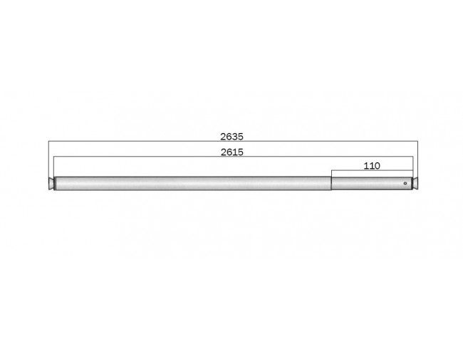 Telescoopstang voor ladingrail | Afbeelding 2 | AHW Parts